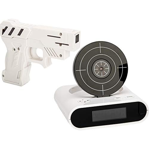 Gun and Target Recordable Alarm Clock