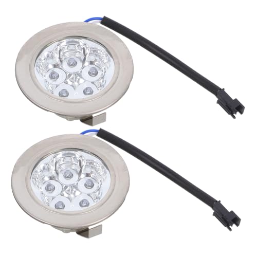 HANABASS 2個 レンジフードライト交換用電球 丸型デザイン 明るい冷光 キッチン換気扇用 取り付け簡単 換気フード用バルブ