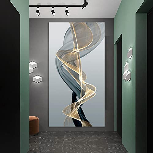 Impression sur toile art abstrait de haute précision 60x120cm motif nordique