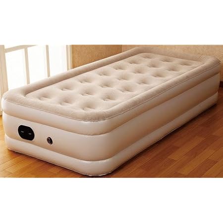 Amazon Co Jp 自動でふくらむ しぼむ 電動ポンプ内蔵 エアーベッド シングル ホーム キッチン