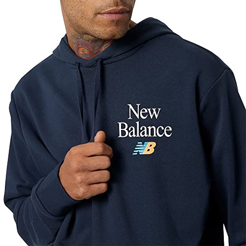 New Balance Men's Nb Essentials Celebrate Hoodie, Eclipse, Small #TOP3