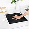 WEAWE Microfiber Cleaning Cloth - Black 12-Pack 13"x13" Reusable Ultra Soft & Super Absorbent, Lint-Free Micro Fiber Washable Towels Non-Scratch Streak-Free for Housekeeping Kitchen Car Multipurpose