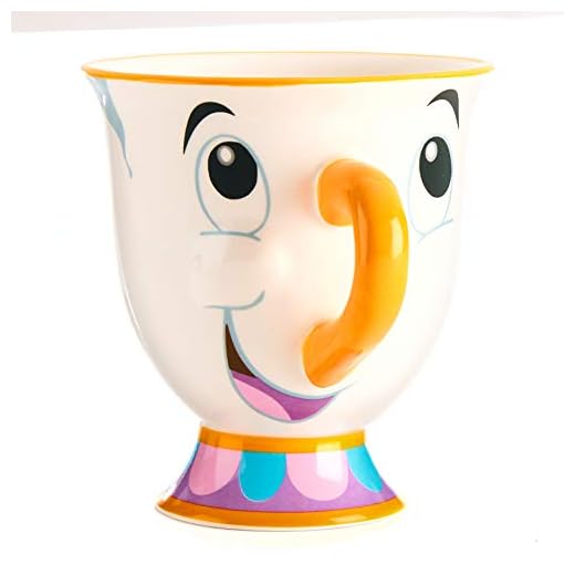 Paladone- La Bella y la Bestia Taza Chip- producto con licencia oficial Disney, Cerámica