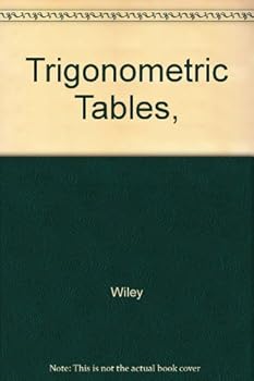 Hardcover Trigonometric Tables, Book