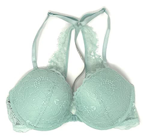 Victoria's Secret Very Sexy Push Up Bra, Seafoam Lace Bling Strap, 38DD