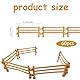 HSLXBY 60 Stück Pferdezaun Spielzeug, Kunststoff Farm Zaun, Corral Fechten Panel Zubehör, Miniatur Zaun Bauernhof Spielzeug, DIY Pferd Corral Fechten Zubehör, Kinder Pädagogisches Geschenk