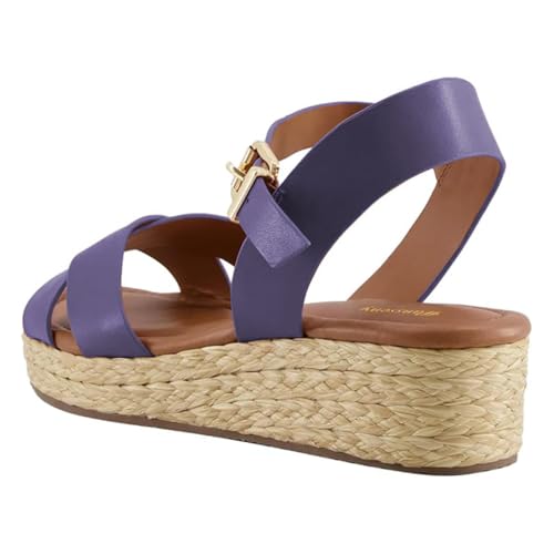 Women Comfy Crossed Band Open Toe Platform Espadrille Wedge Sandals Ankle Strap Buckle Summer Holiday Casual Shoes Size 4-16 US3