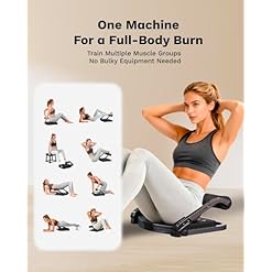 Alternative view of AIRHOP Ab Machine for Stomach Workout, Abs Workout Equipment for Sit Up Exercise, 4-Speed Adjustable Ab Trainer Machine with Automatic Rebound, Home Gym Abdominal Exercise Equipment for All Ages
