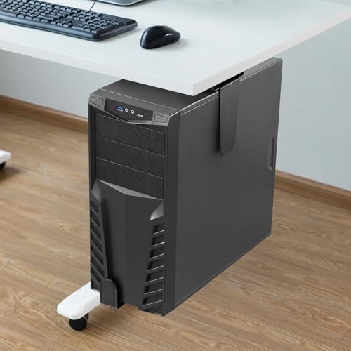 Aisens Supporto Girevole Antifurto E Altezza Personalizzabile Per Cpu Per Montaggio Da Sotto Scrivania O Da Parete Nero - 4