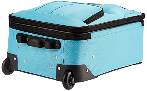 Rockland Fashion Softside Upright Luggage Set, Turquoise, 2-Piece (14/19) #TOP5