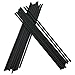 BLLNDX 40PCS 9.8 Inch PP Plastic Welding Rods Polypropylene Hot Air Gun Tool for Automotive Bumper Repair Rods Fenders Black