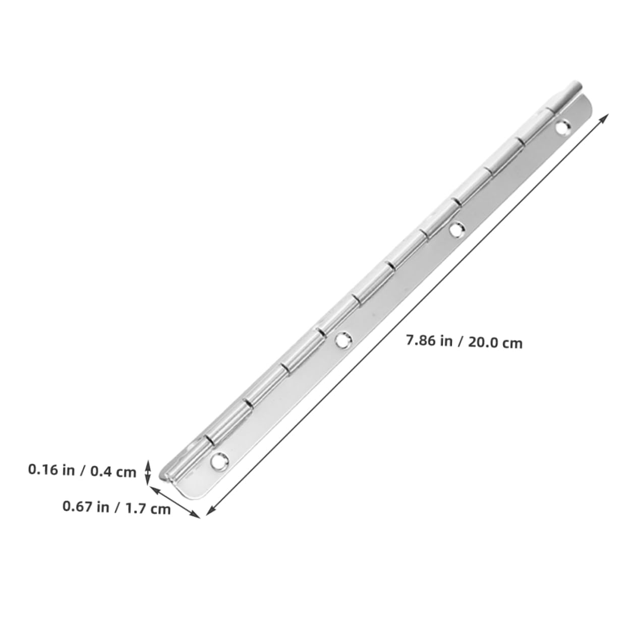 PRETYZOOM Jewelry Box Hinge Long Piano Hinge for Jewelry Cases Lightweight Design Easy Installation for Wooden Projects and Crafts