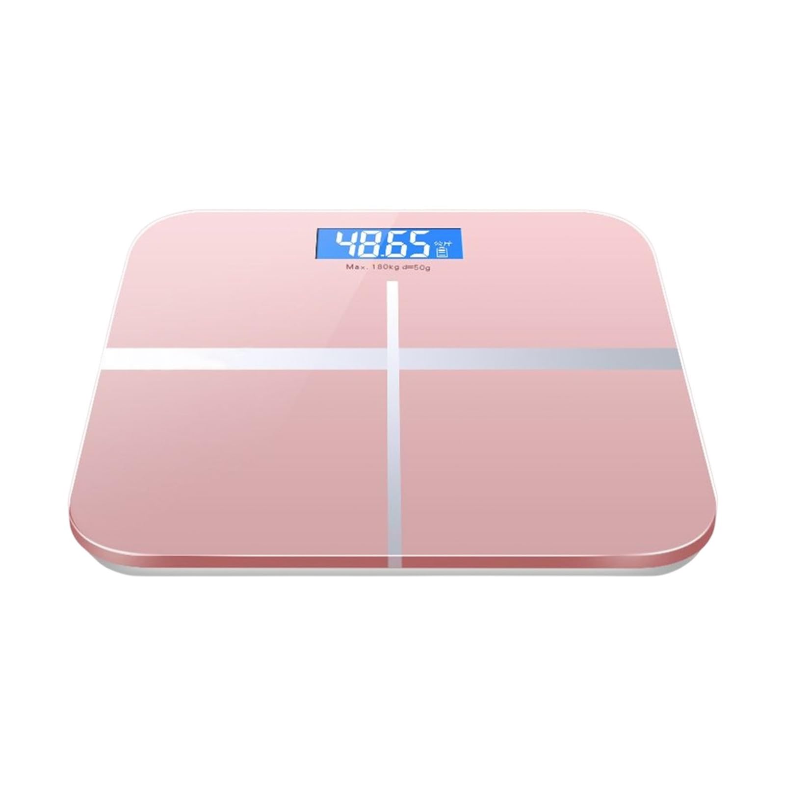 Báscula De Grasa Corporal LCD Pantalla Azul Báscula De Peso Electrónica Pantalla HD Carga USB Compatible Con Bluetooth For Suministros De Oficina En Casa(Pink-Charging)