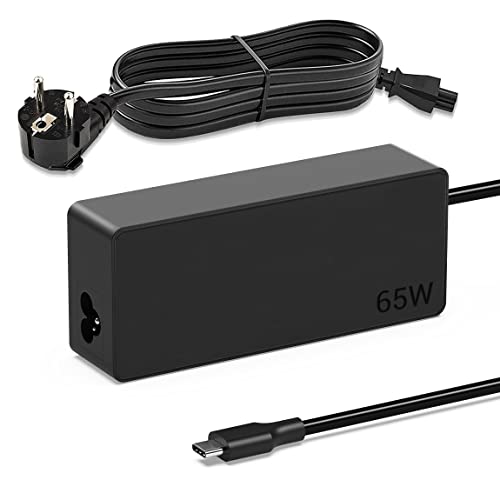 65W USB-C Chargeur pour Lenovo ThinkPad T14 T15 T480 T480s T490 T490s T580 T580s T590 X280 X380 X390 E14 E15 E480 E490 E580 E590 L13 L14 L380 L390 L480 L490 Yoga C740 C930 C940 Type C Alimentation Cover