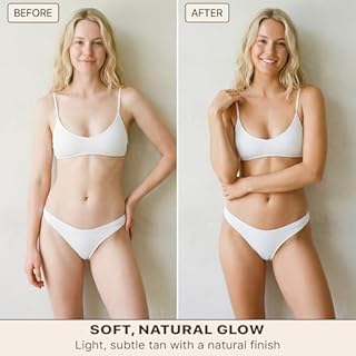 Self Tanner Tanning Mousse Kit - USA Made with Natural & Organic Ingredients, Self Tanner Mousse and Mitt, Tan Kit, Fake Tan Tanning Foam, Fair to Medium, Sunless Tanners Best Sellers