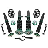 STRUTSTORE Coilovers Suspension Kit Fit for BMW for 320i 2001-2005, for 323i 1998-2000, for 325Ci 2001-2005, for 325i 2001-2005 Coilovers Struts, Height Adjustable Lowering Kit, Green