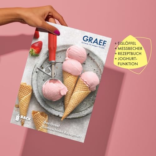 GRAEF Eismaschine IM706 | eisenglimmergrau | Eis und Joghurtmaschine | automatische Kühlfunktion, Rührfunktion | 2 Liter Eiscreme | akustischer Signalton – Bild 7