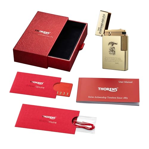 THORENS Etched - THE Expendables Lighter Gift Box, Vintage Brass