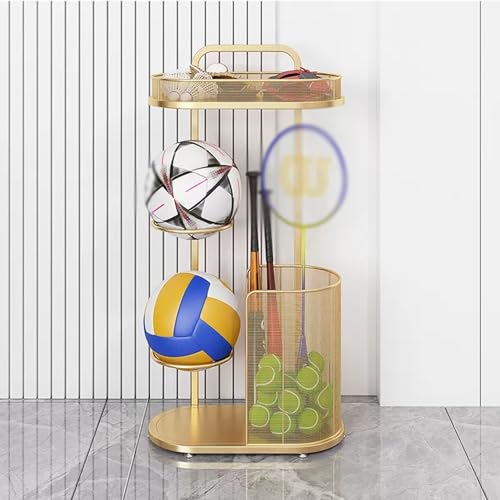 Support de basket-ball autoportant et étagère de rangement pour ballon de foot