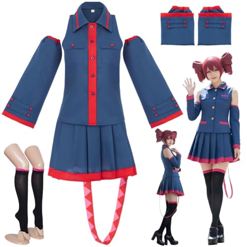 Arwomlo Women Kasane Costume Kasane Blue Uniform Halloween Suit Full