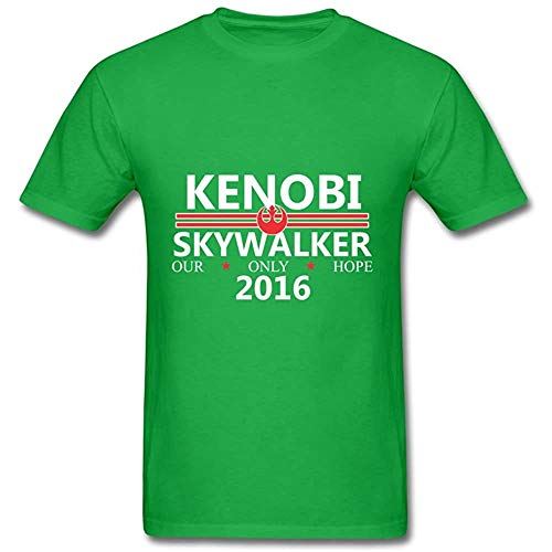 FRIS Men Kenobi Skywalker Custom Stylish Regular Color T-Shirtby Green XXL