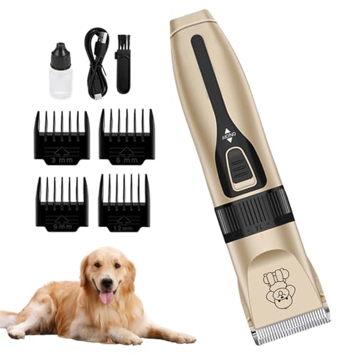 Tondeuse électrique sans fil pour chiens, chats et chiots - Tondeuse légère