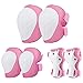 Wayin Protezione Kit per Bambini, 6 Pezzi Ginocchiere Bambini Kit, Gomitiere Polsiere per Pattini, Hoverboard, Scooter (Rosa)