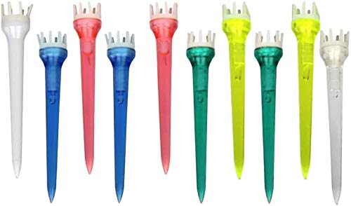 Tuoservo 10 Pack High Performance Golf Tee Crown/Claw Tee 1-5/8'' 2-3/4'' 3-1/4 '' (62mm)