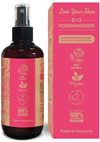 EINFÜHRUNGSANGEBOT - 100% BIO ROSENWASSER | Natürliches Gesichtswasser - Gesichtsreinigung ohne Alkohol | Natürliches… - Image 5