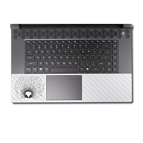 Image of MightySkins Carbon Fiber Skin Compatible with Alienware M17 R5 (2022) Full Wrap Kit - Earworm | Protective, Durable Textured Carbon Fiber Finish | Easy to Apply & Change Styles | Made in The USA