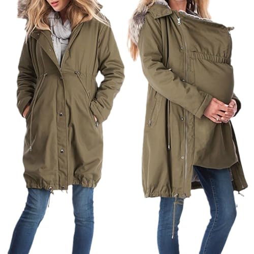 Manteau de grossesse avec capuche pour automne et hiver