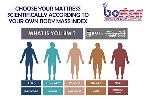 Image of Boston Verde Premium 6-Inch Orthopedic Organic Latex Mattress, King Size (75 x 70 x 6 Inch) - Graphite Infused Natural Latex with Sag-Safe Bodyflex Foam & Breathable Seroya Fabric