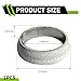 Yidcidu 2PCS Car Exhaust Manifold Gasket, ID 65mm Pipe Donut Gaskets Muffler Ring, Vehicle Exhaust Manifold Sealing for Preventing Leakage, Universal for Most Cars, Trucks, SUVs (Silver)