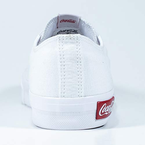 Tênis Blend Canvas, Coca-Cola, Adulto Unissex, Branco, 38