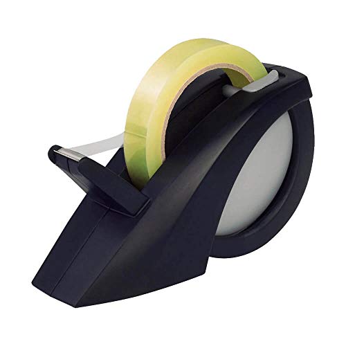 Maped - Dispensador de Cinta Adhesiva - Expert Compact Pro - Porta Celo de Uso Profesional - Base Lastrada y Antideslizante - Para Cualquier Formato de Rollo - Diseño de Color Negro