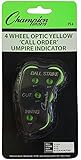 Champion Sports Baseball Umpire 4-Wheel Call Order Indicator, Black