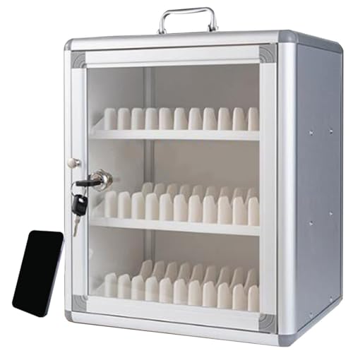 Mobiletto portacellulare sicuro con serratura e chiave