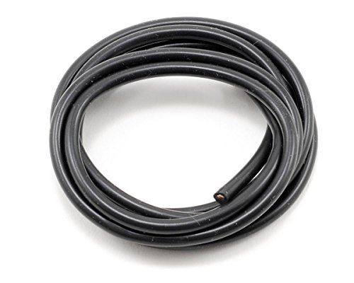 Muchmore Racing MRWK16 16 AWG Silver Wire Set, Black, 90cm