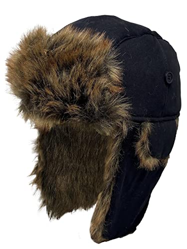 Funky Junque Children Trapper Hat - Black (5-9 Years) #TOP6