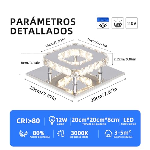 Encuentra la mejor selección de Plafones de cristal Top diez. 8 Imagen adicional
