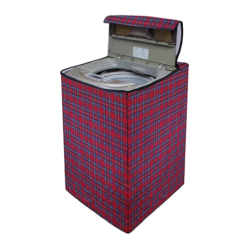 Image of Lithara Top Load Fully Automatic Washing Machine Cover for LG, Samsung, IFB, Whirlpool, Suitable for 5 kg & 5.5 Kg - Waterproof, Dustproof Cover (Print-6)