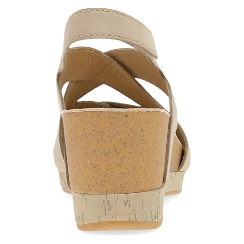 Image of Dansko Shyla Wedge Sandal for Women - Cork /EVA Wedge with Arch Support -Fully Adjustable Straps-Lightweight Rubber Outsole