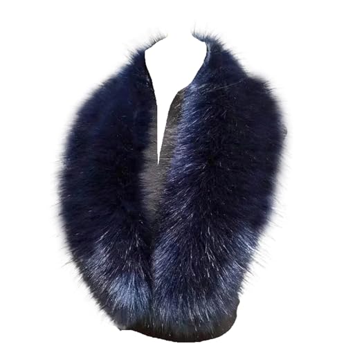 Faux Fur Collar For Women Jacket Hood Trim Replacement Detachable Scarf Wrap for Men Child Coat Sweater