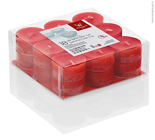 18er Teelichte PC Cup 4 Stunden Rubin Rot 18 x 38 mm, im klarer Hülle...