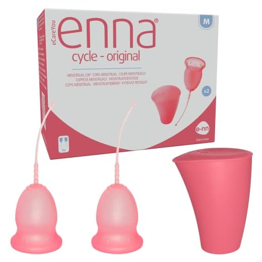 Enna Cycle - 2 Copas Menstruales Y Caja Esterilizadora, Talla M