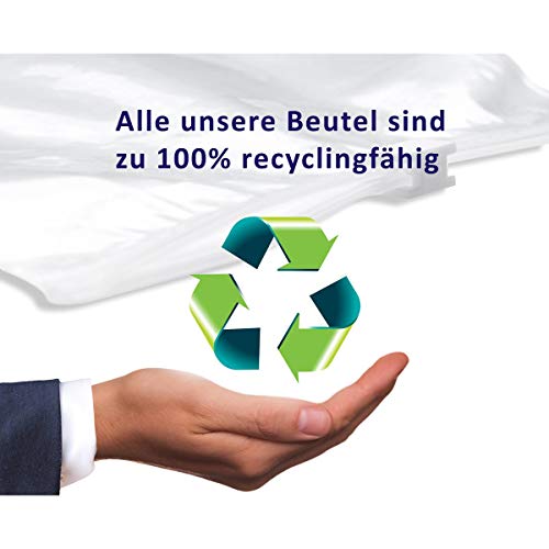 100 Stück Druckverschlussbeutel 40x60mm 4x6 cm 90my extra stark Zip Beutel mit Verschluss immer wieder verschließbar Plastiktüten Zipper baggys Tüten FBA-geeignet! WeltiesSmartTools