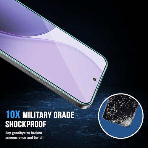 Image of ArmourPro Military Grade Gorilla Tempered Glass Compatible For Oppo Reno 14 Pro (6.83 Inch) With Easy Installation Kit for Smartphone| Edge-To-Edge Protector Coverage | Black, Pack of 2