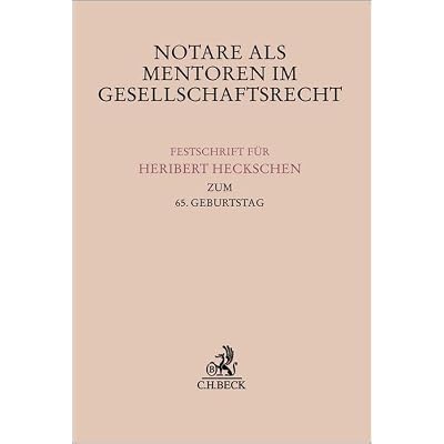 Notare als Mentoren im Gesellschaftsrecht