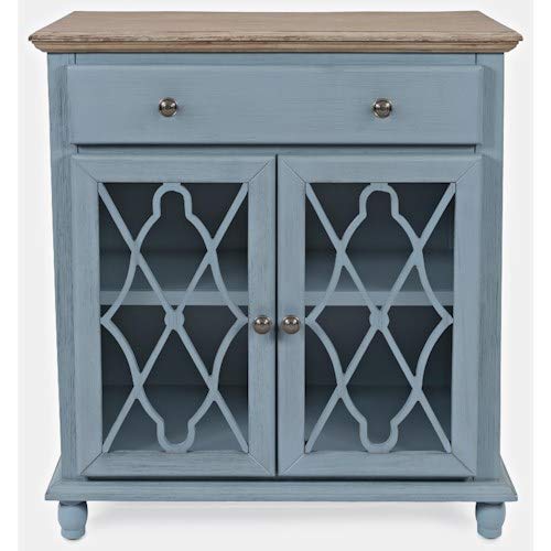 Jofran Aurora Hills Accent Cabinet, Two Door 31', Blue