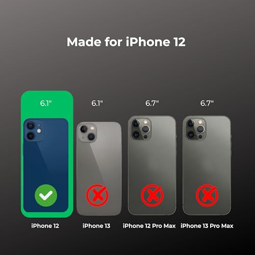 Image of Crystal Translucent Magnet Case for iPhone 12, Premium Polycarbonate, Ultra Strong Magnets, 360 Drop Protection, Raised Camera Protection, MagSafe Compatible